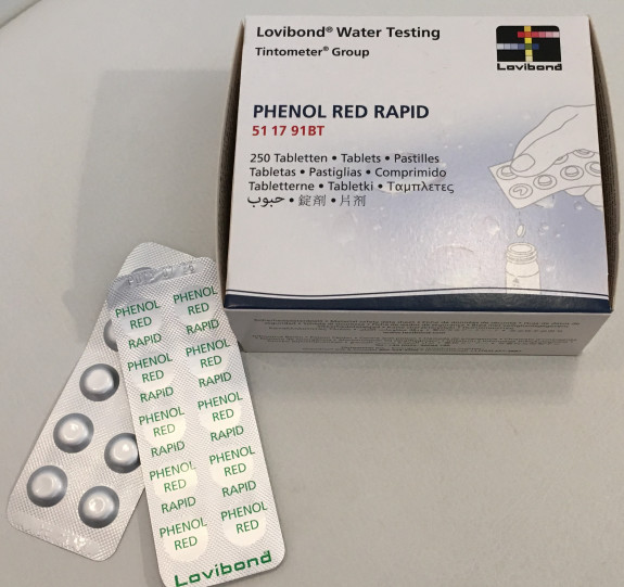 Pastiglie reagente Phenol rapid (250 unità) per misura di pH con Pooltester