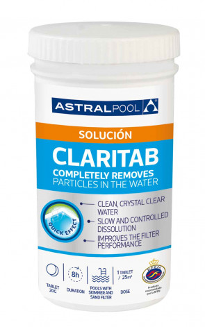 Flocculante solido Claritab Plus - tubo 5 pastiglie da 20 g. cad.
